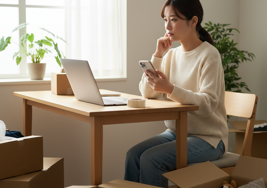 メルカリ出品・発送で迷う
