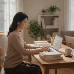 【主婦の在宅ワーク挑戦：応募から採用まで、成功への道筋を紐解く 📊📚】